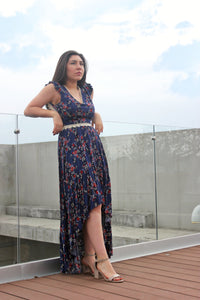 Vestido Azul Estilo Boho